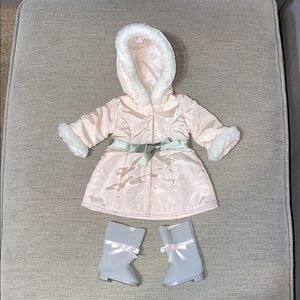 American Girl Doll Pretty Pink Coat Set